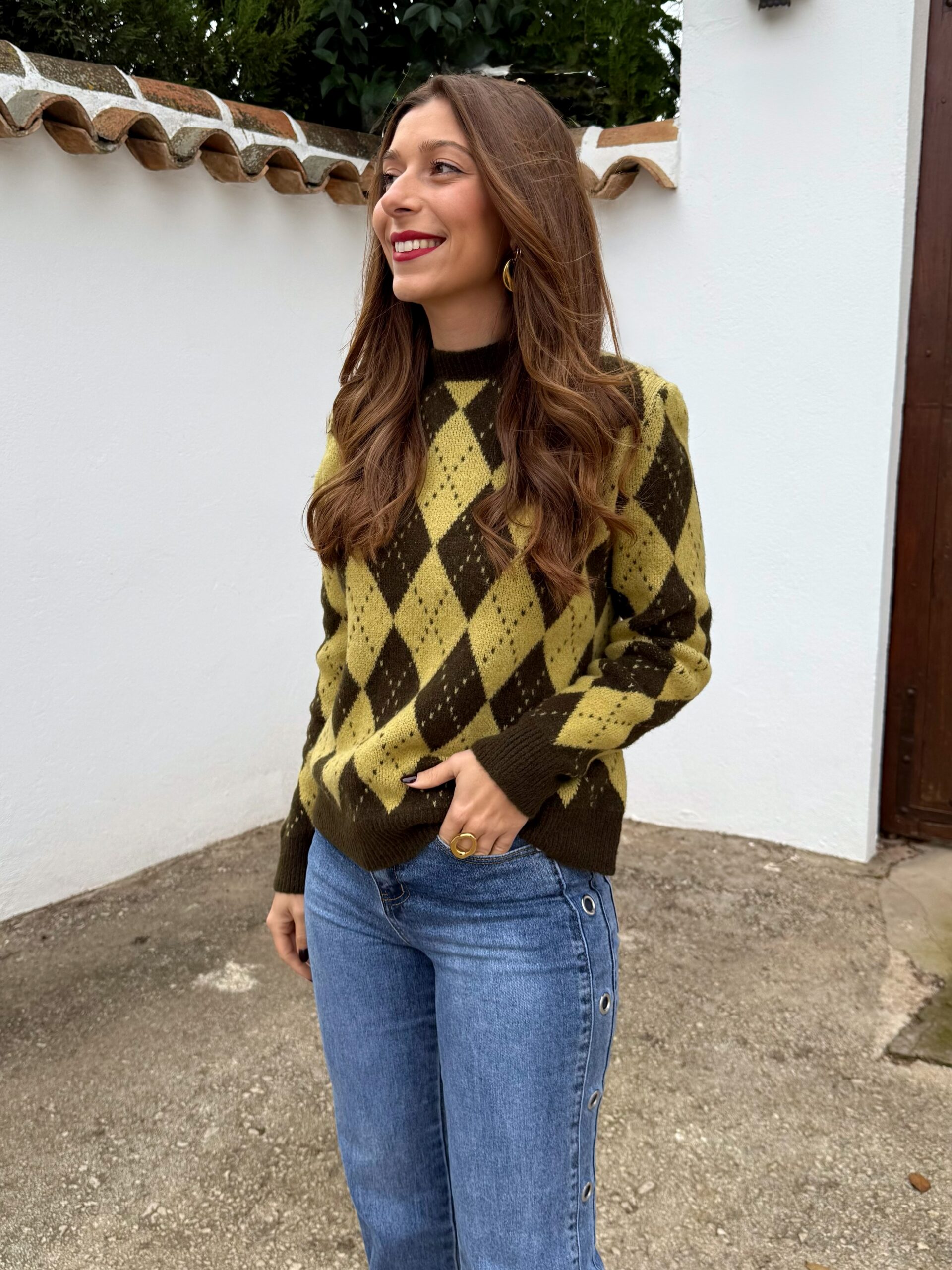 Jersey Rombo Mini Mostaza - Imagen 3