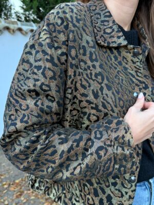 Bomber Leopardo Brillo