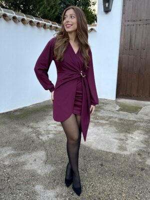 Vestido Evelyn Burdeos