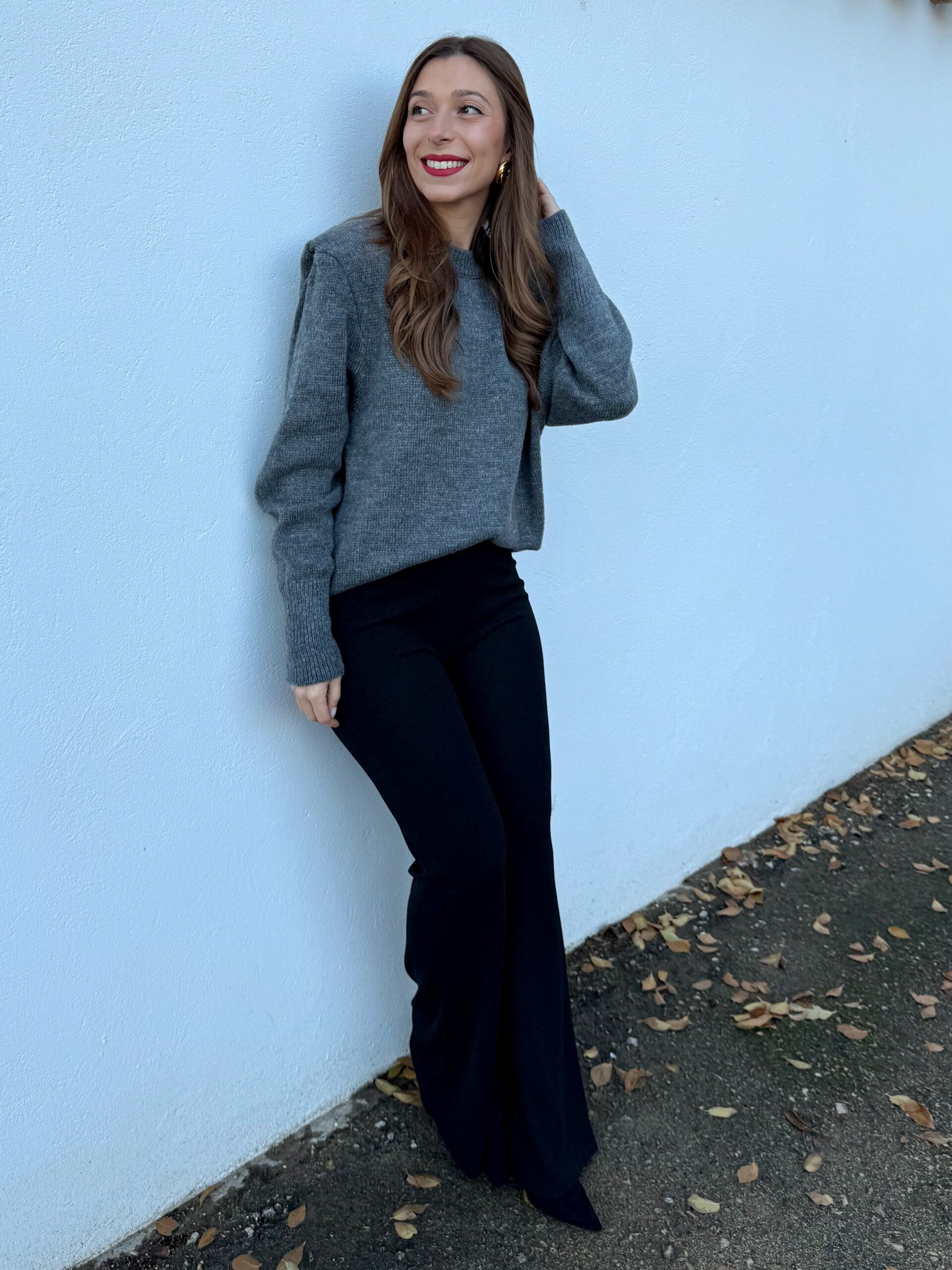 Pantalón Elástico Brillo Negro - Imagen 4