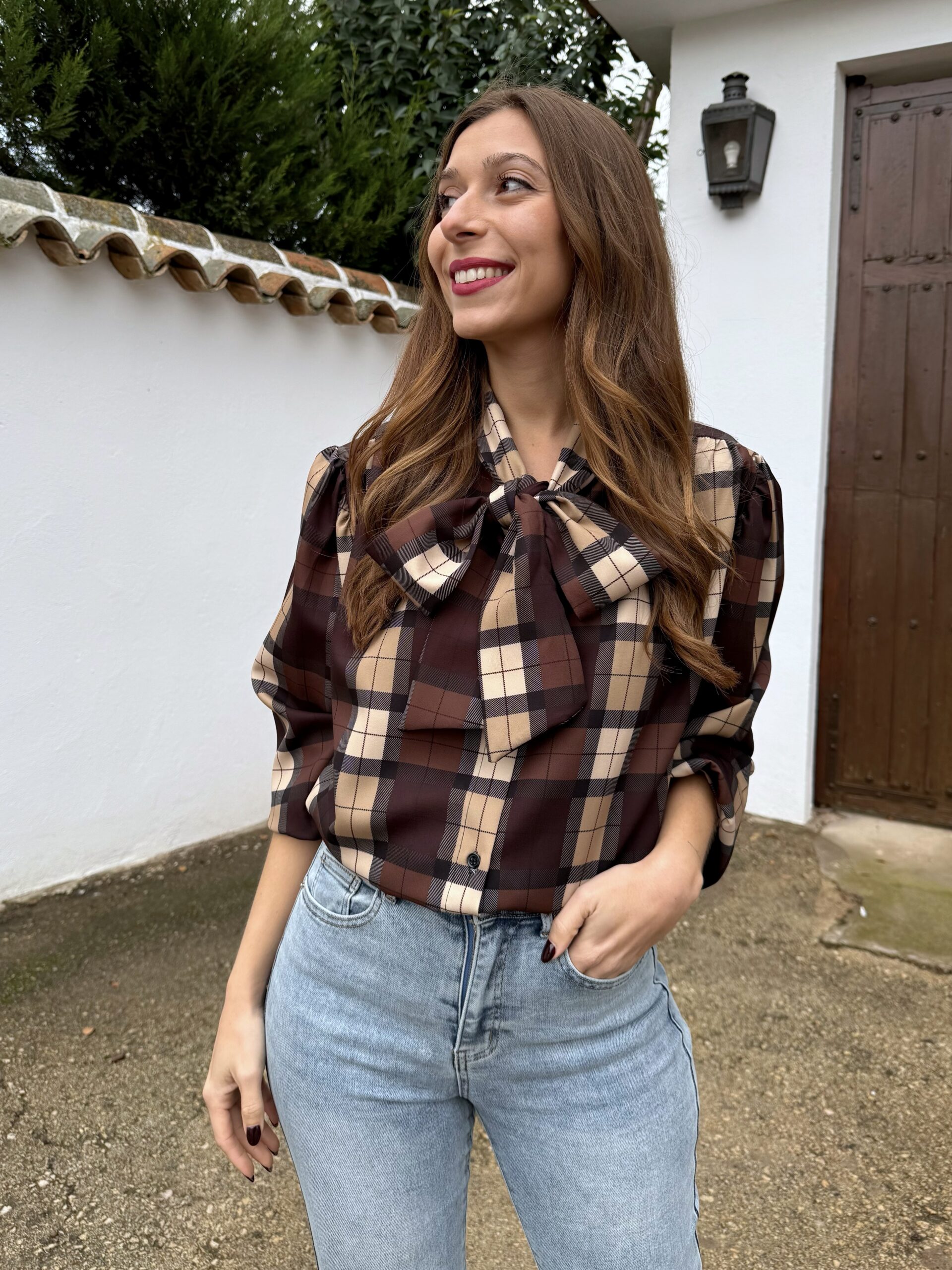 Camisa Lazo Escocia Choco - Imagen 4