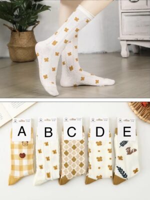 Calcetín Primavera Mostaza - C