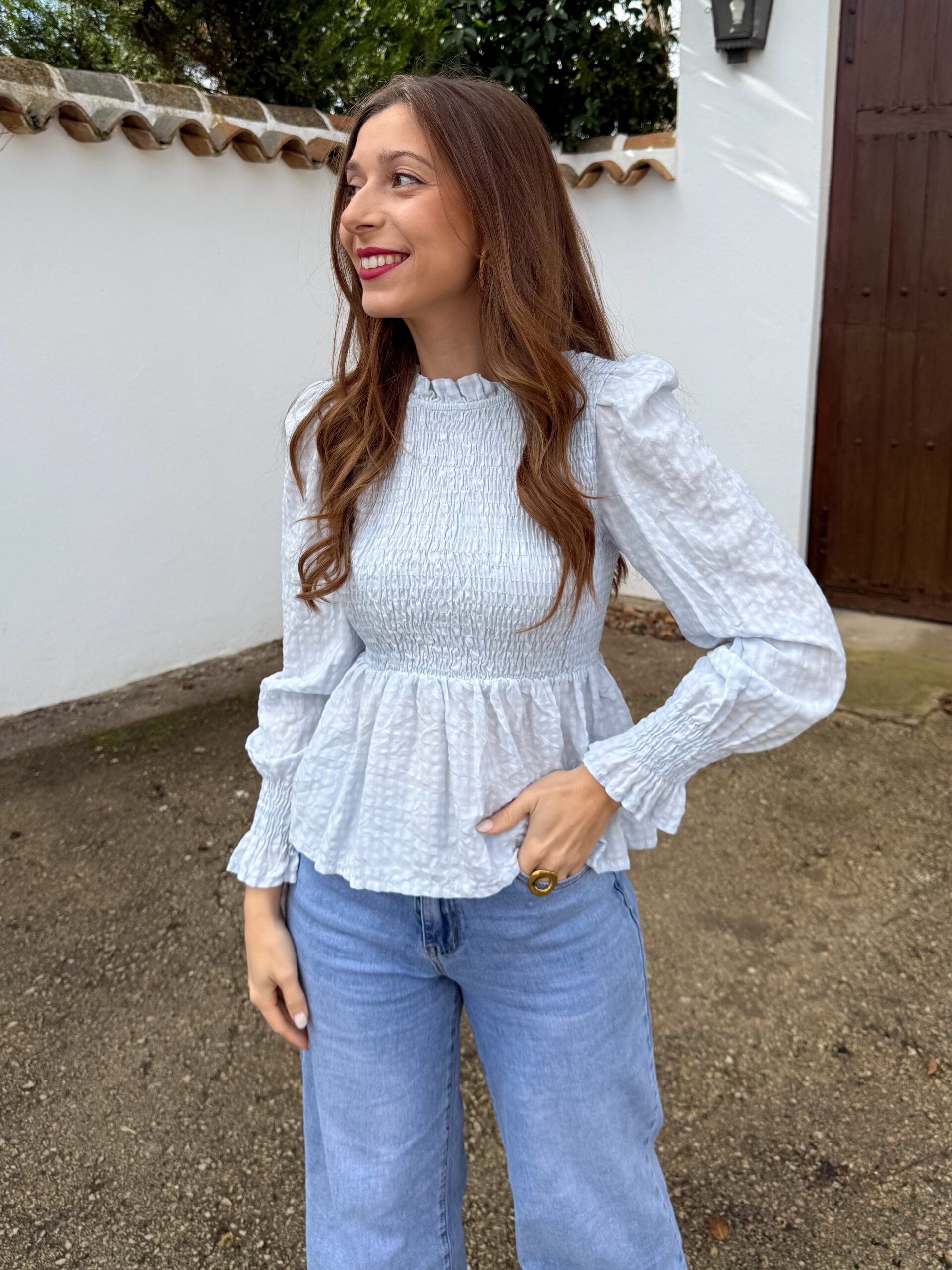 Blusa Siena Azul Bebé - Imagen 4