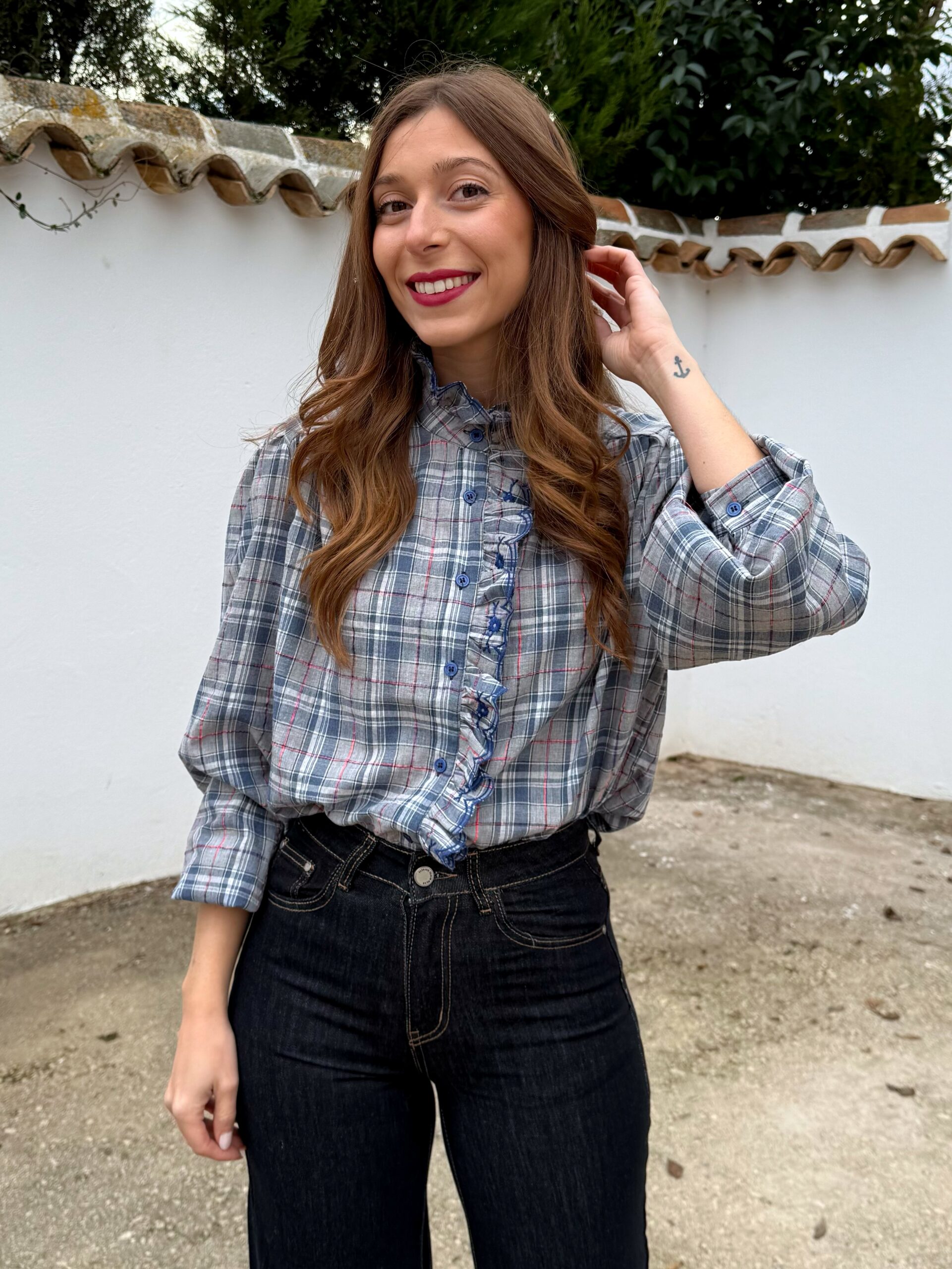 Camisa Lolita Bordada