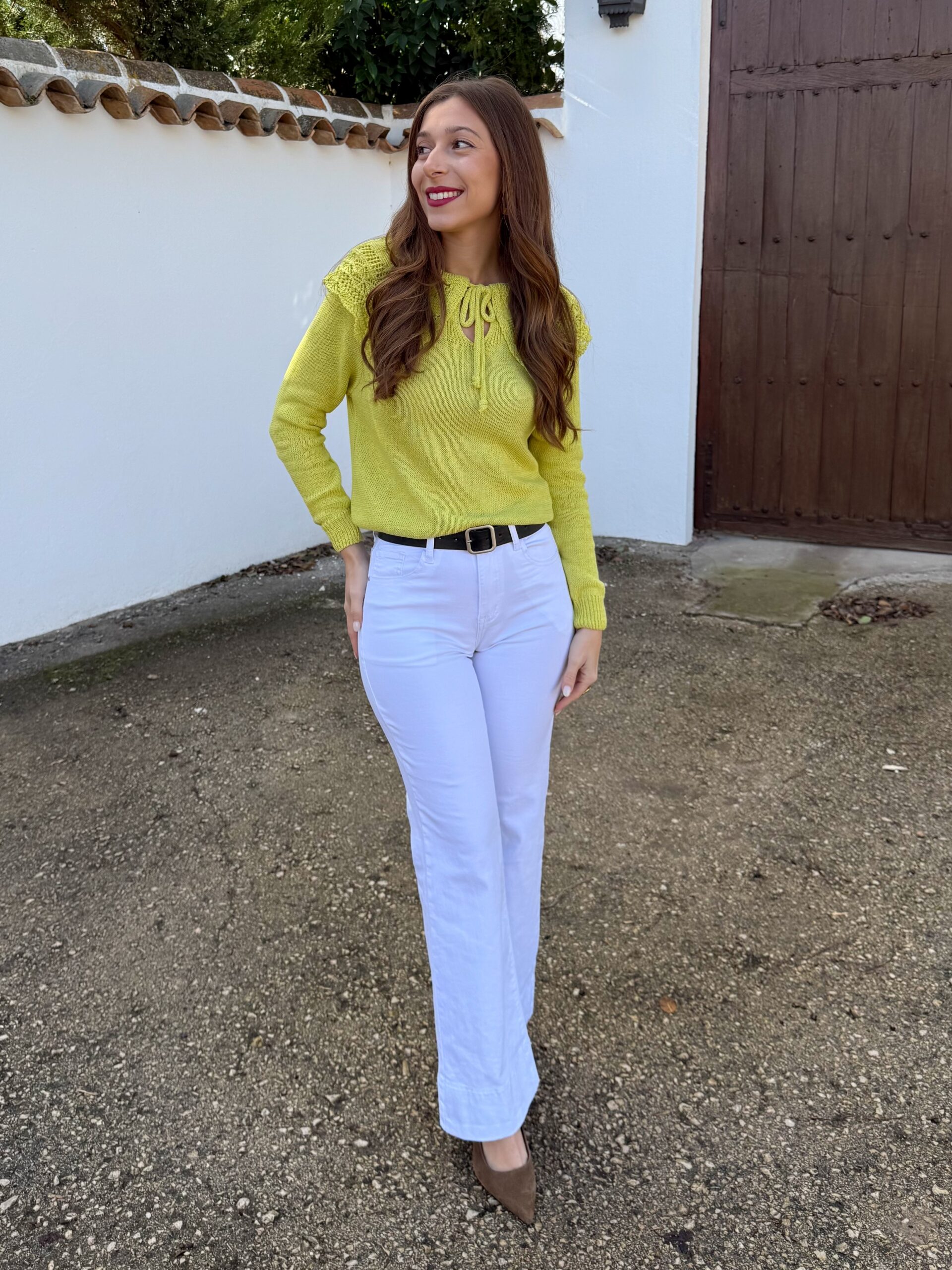 Pantalón Vaquero Blanco - Imagen 5