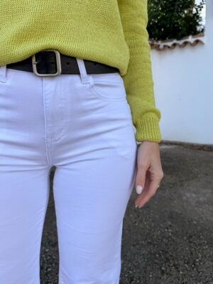 Pantalón Vaquero Blanco - M