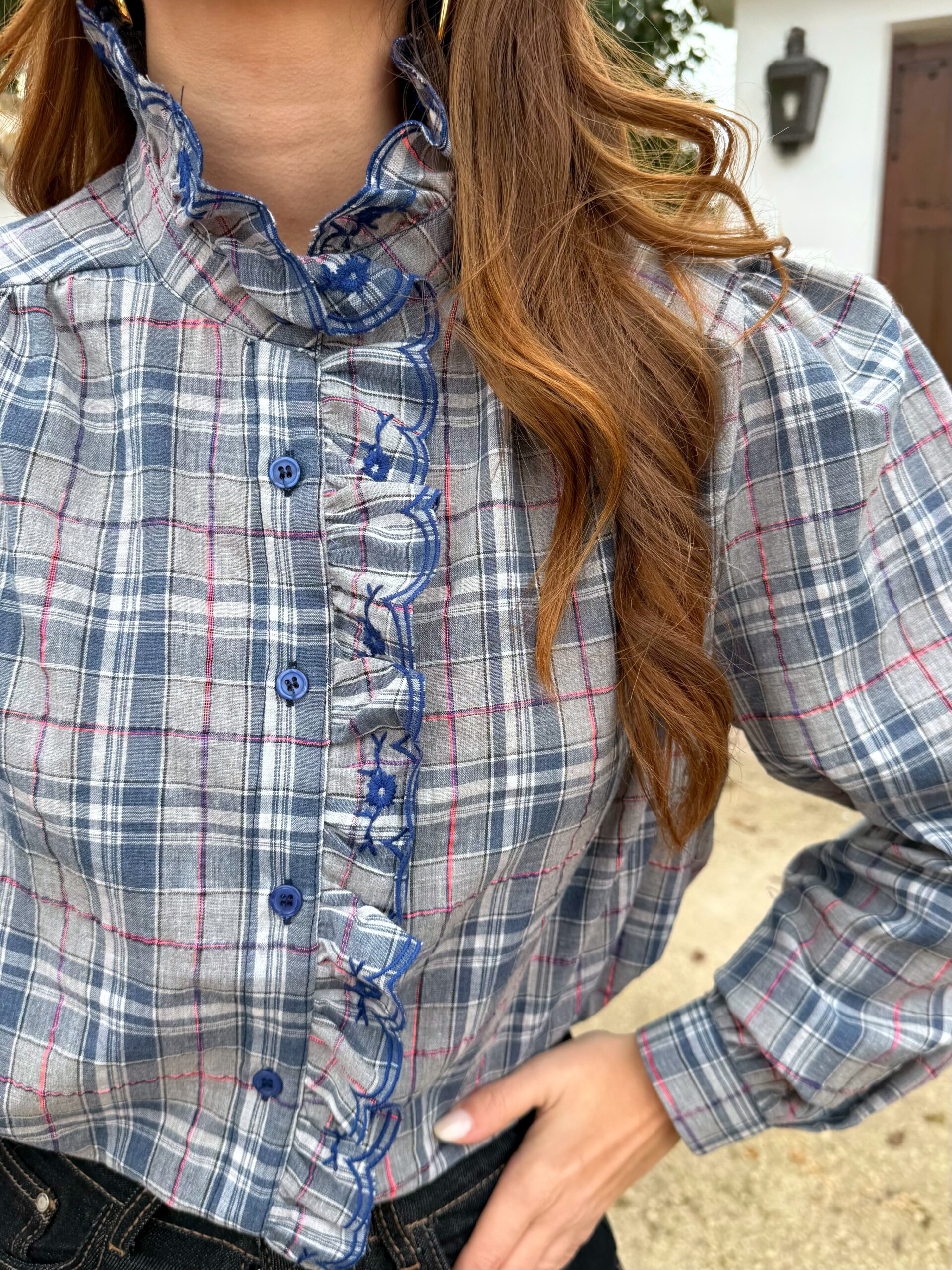 Camisa Lolita Bordada - Imagen 4