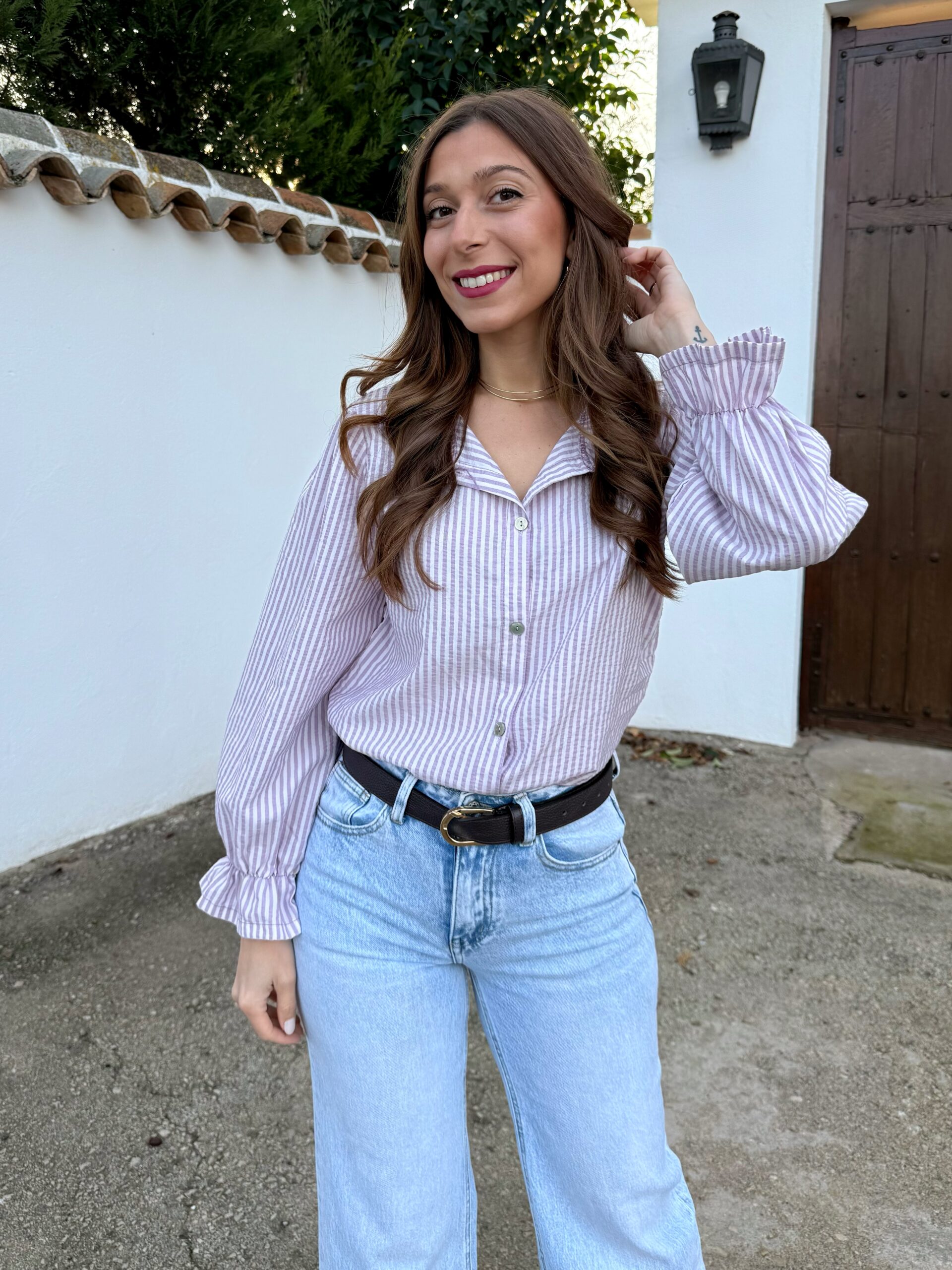 Camisa Rayas Lavanda - Imagen 5