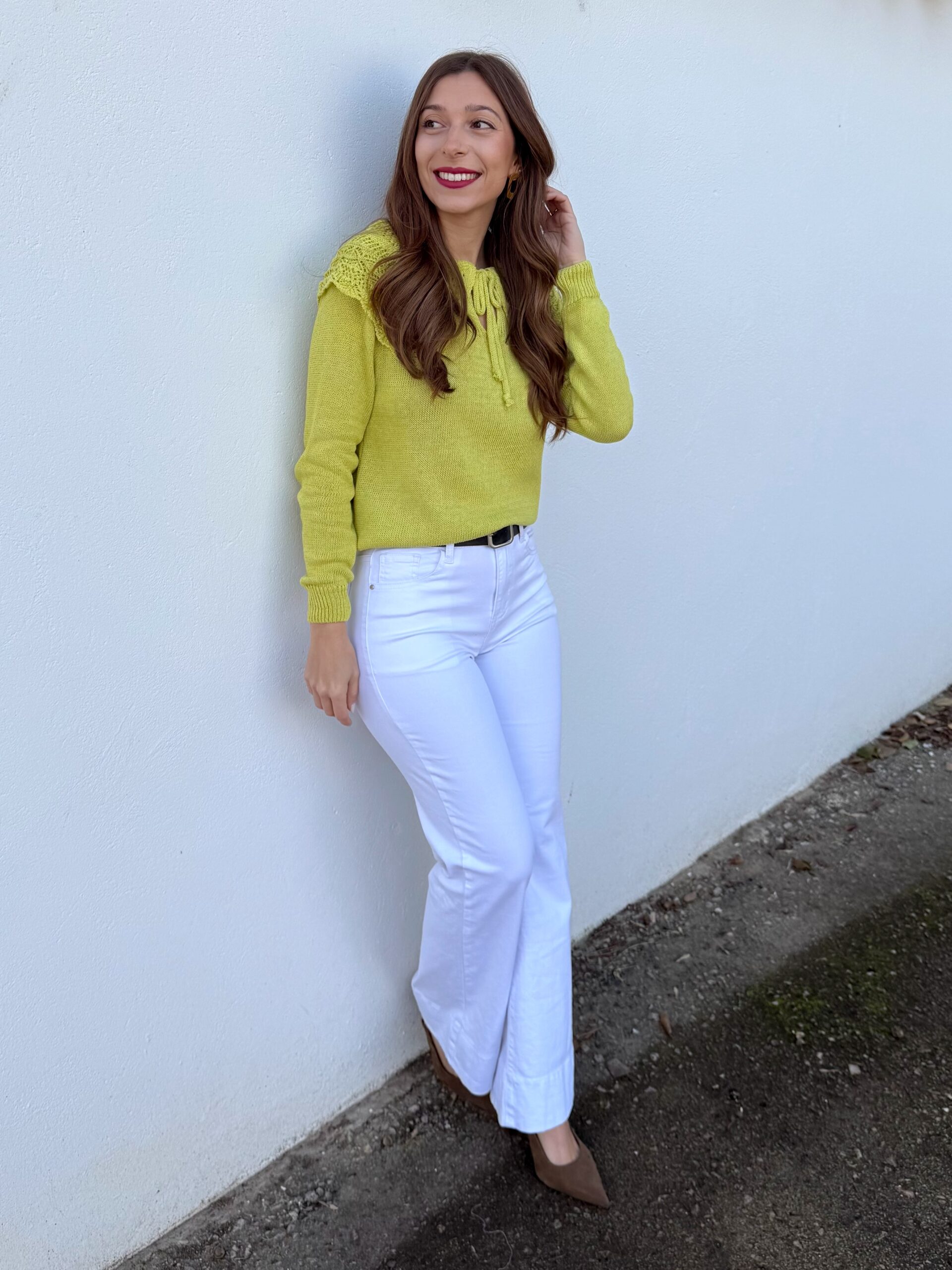 Pantalón Vaquero Blanco - Imagen 4