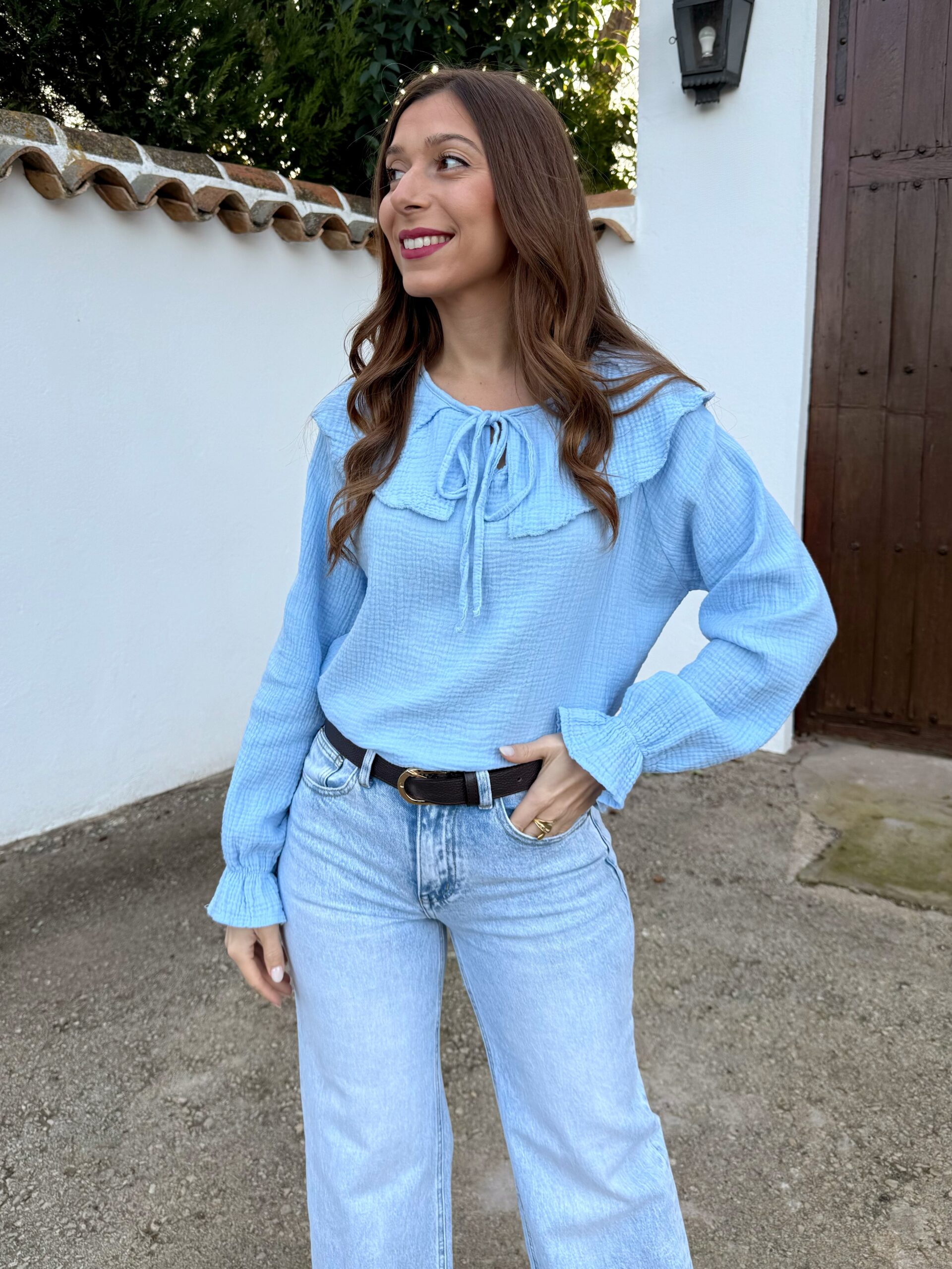 Blusa Zoe Azul Pastel - Imagen 5