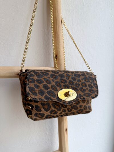 Bolso Mini Leopardo Serraje