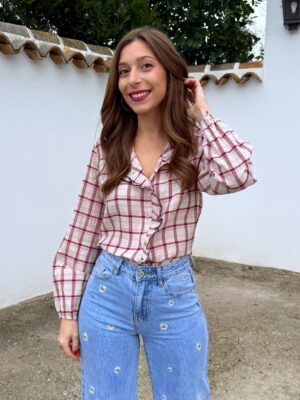 Camisa Ribete Celia Buganvilla