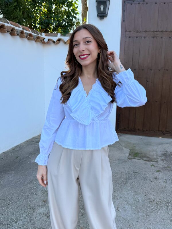 Blusa Rebeca Blanco - Talla única