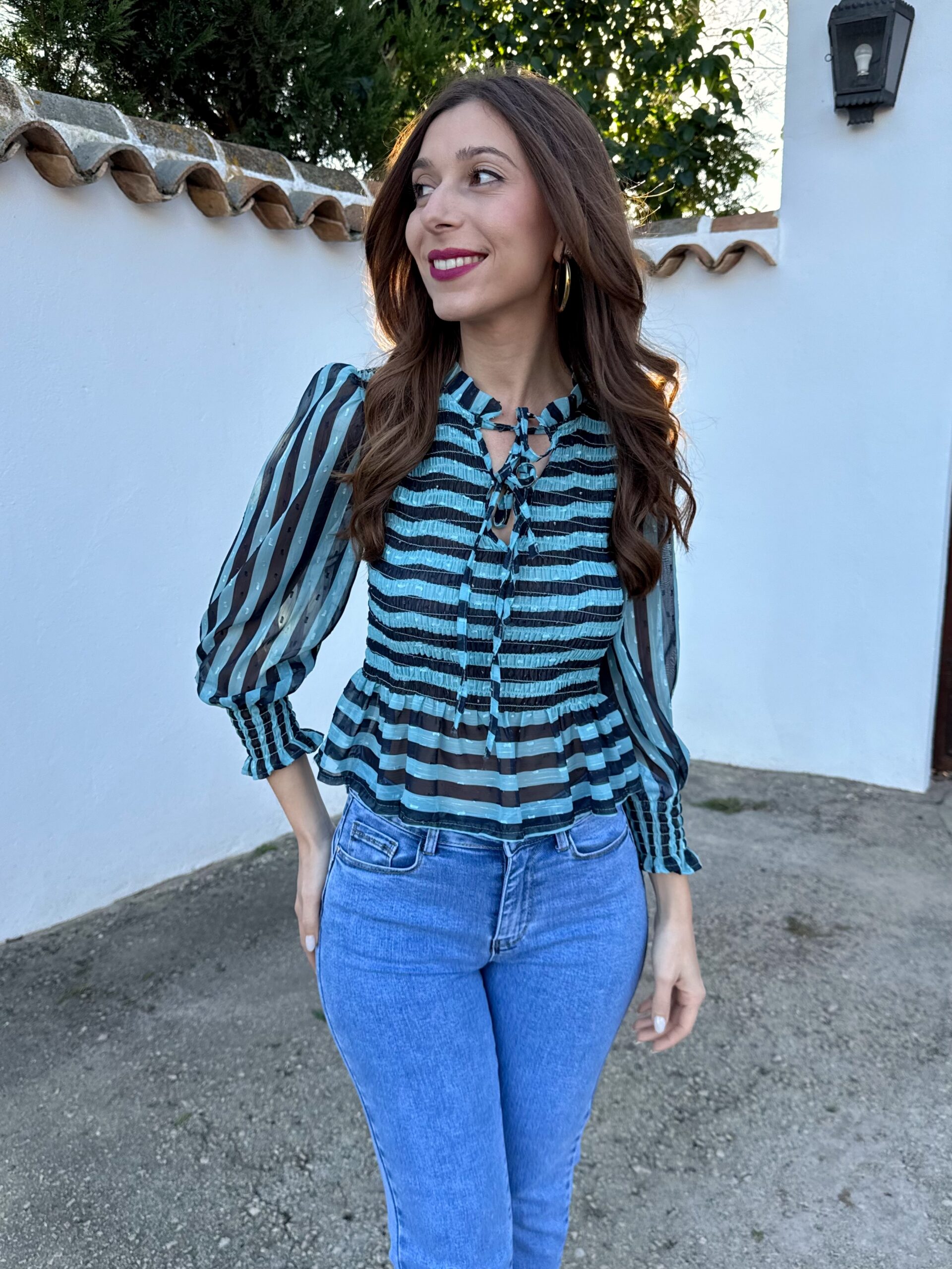 Blusa Elodie Azul - Imagen 3