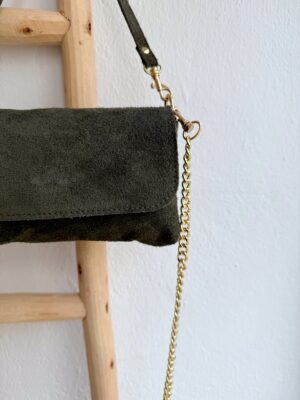 Bolso Mini Serraje Kaki