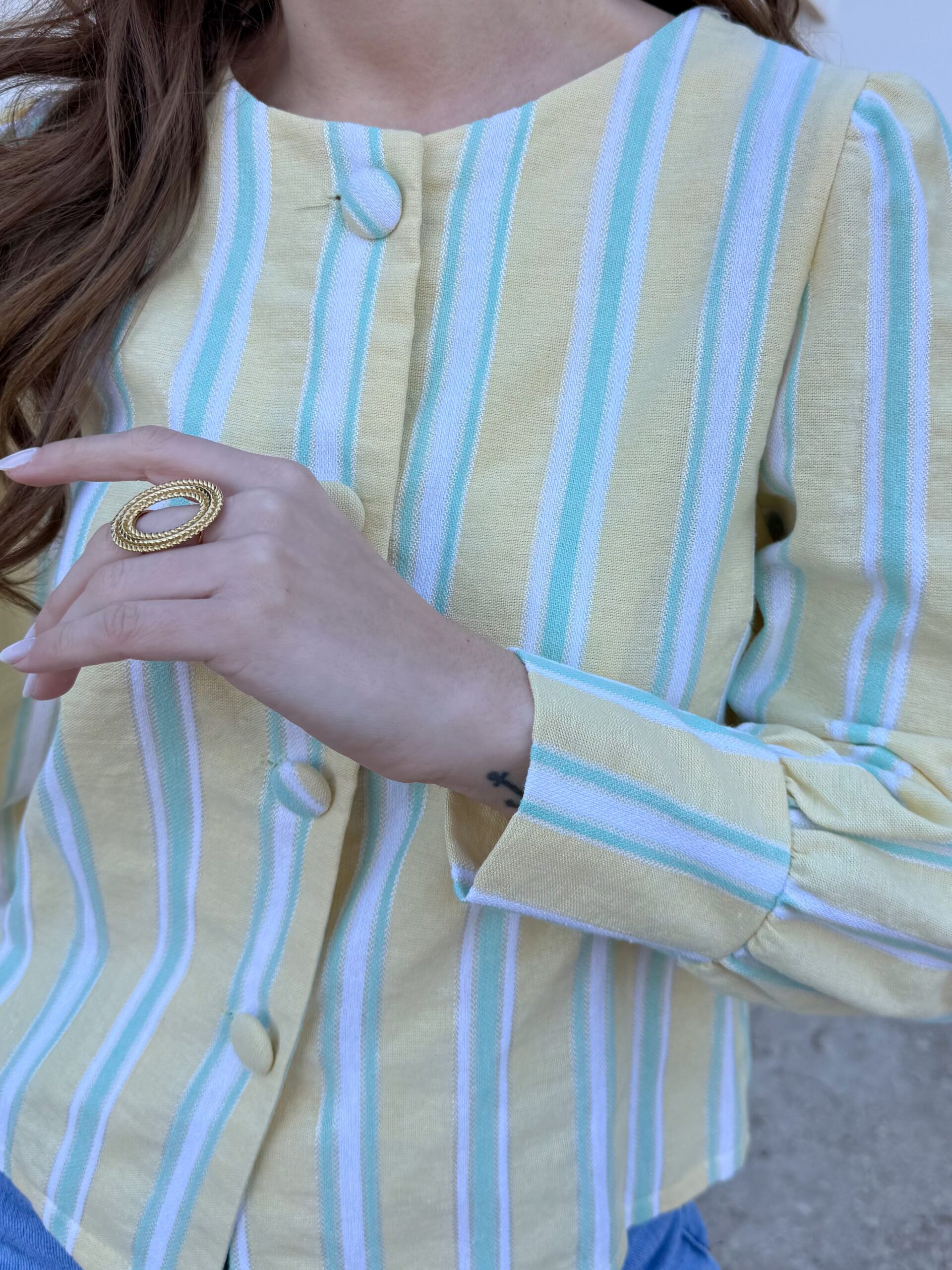 Chaqueta Alison Amarillo Pastel - Imagen 7