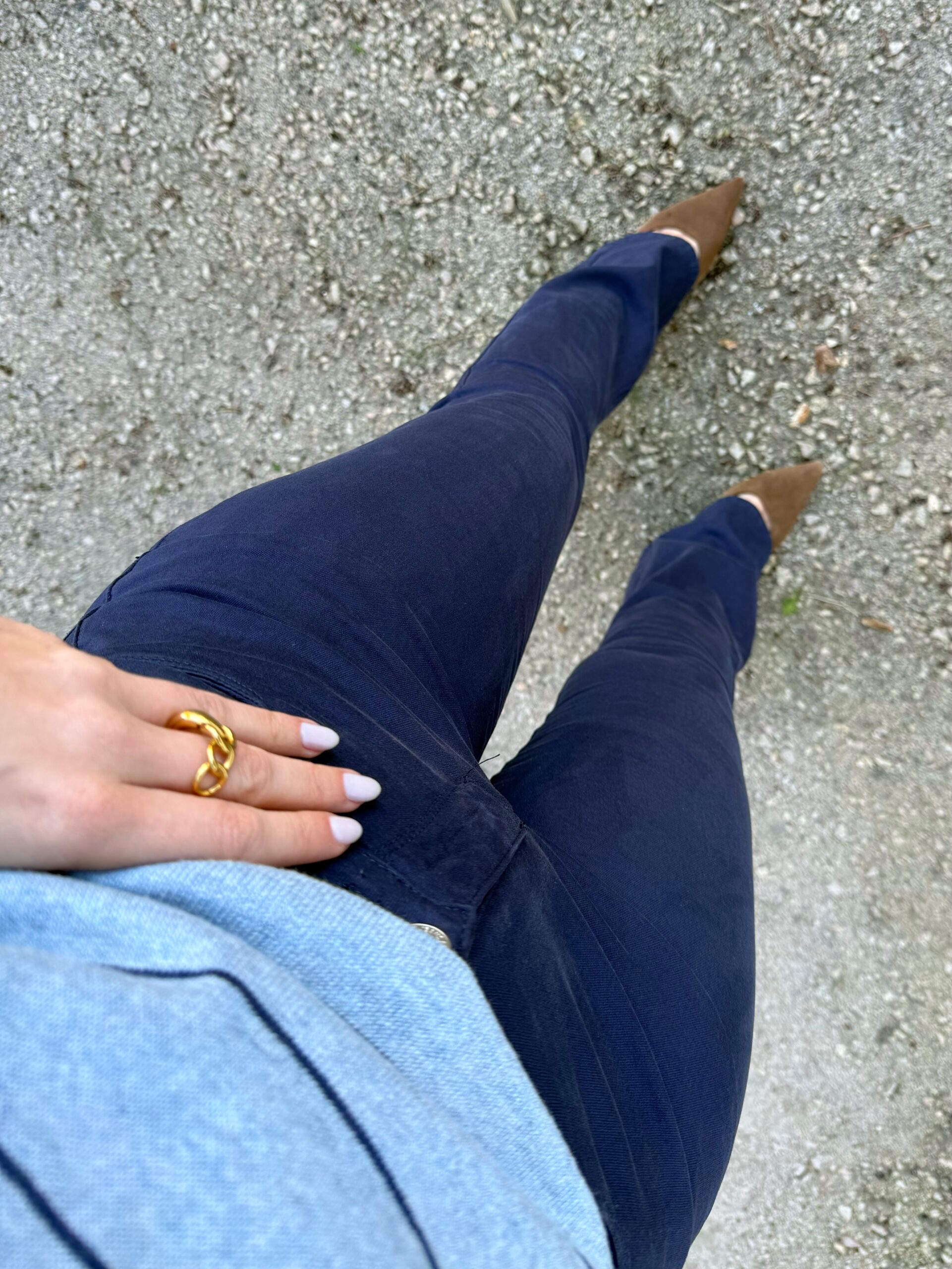 Pantalón Campana Azul Marino - Imagen 2