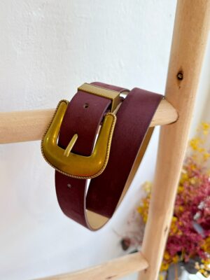 Cinturón Poliéster Burdeos