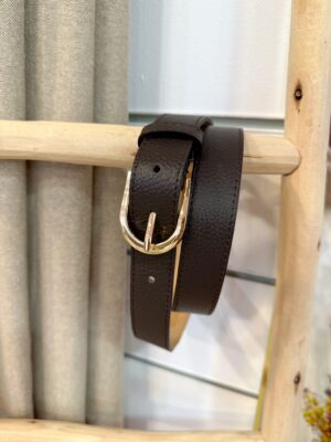 Cinturón Piel Marrón Chocolate