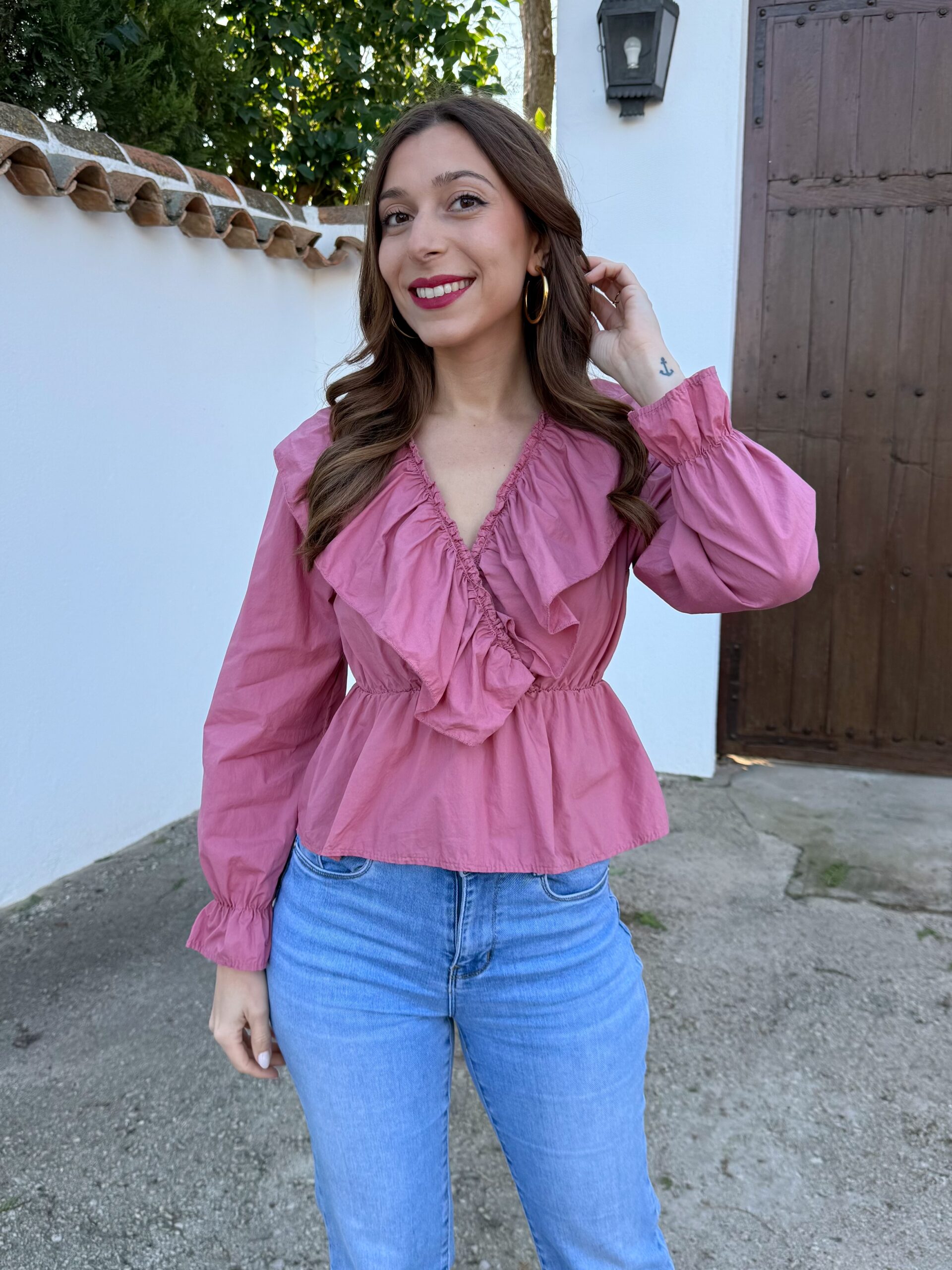 Blusa Rebeca Rosa - Imagen 2