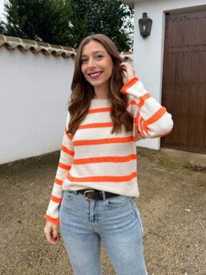 Jersey Hilo Naranja Flúor