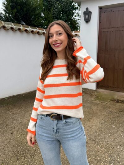 Jersey Hilo Naranja Flúor