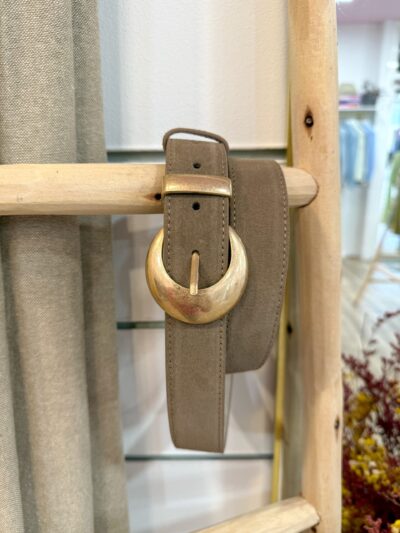 Cinturón Luna Piel Taupe