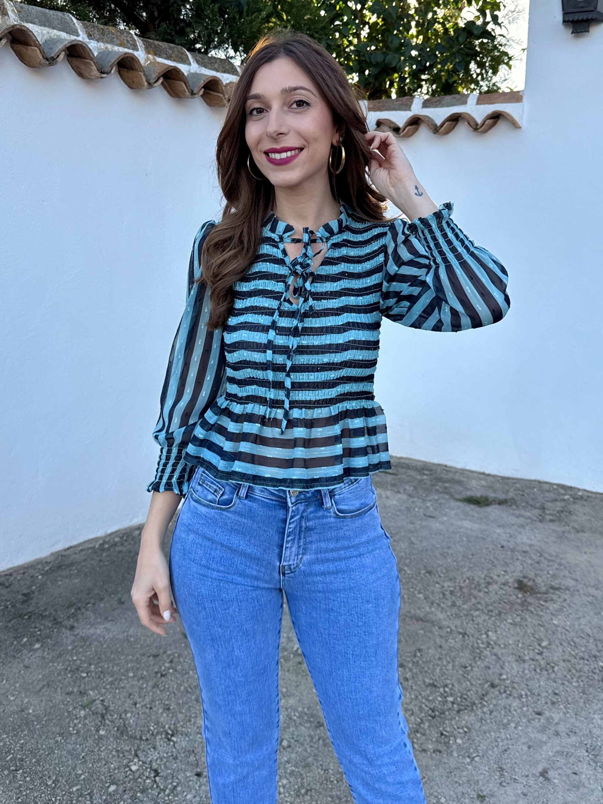 Blusa Elodie Azul - Imagen 4