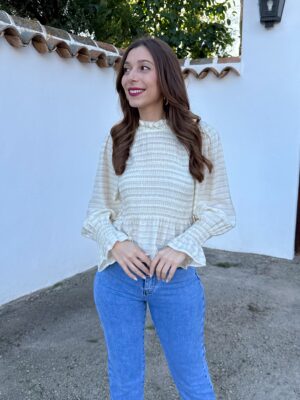 Blusa Fernanda Amarillo Pastel