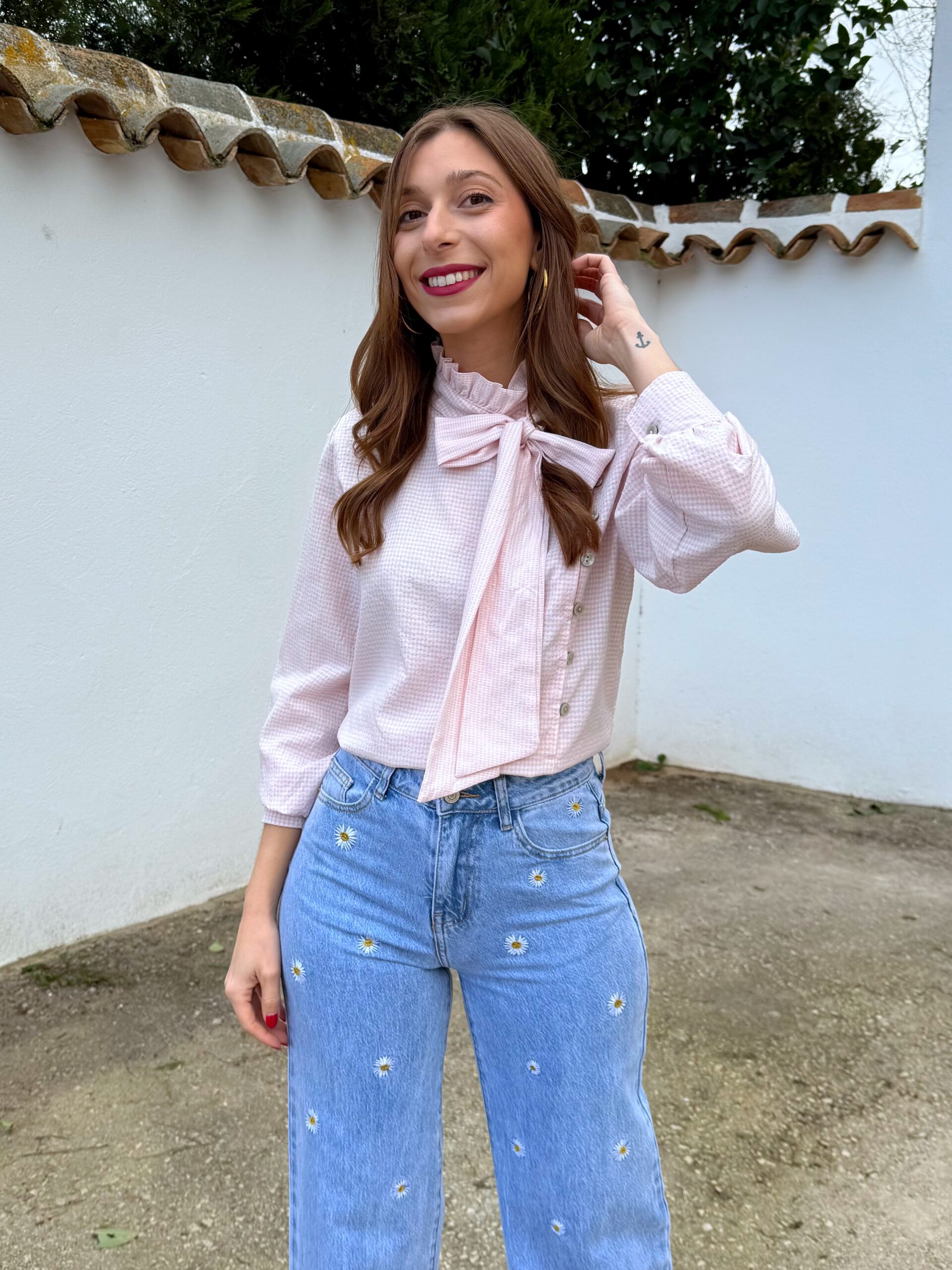 Camisa Sofía Vichy Rosa