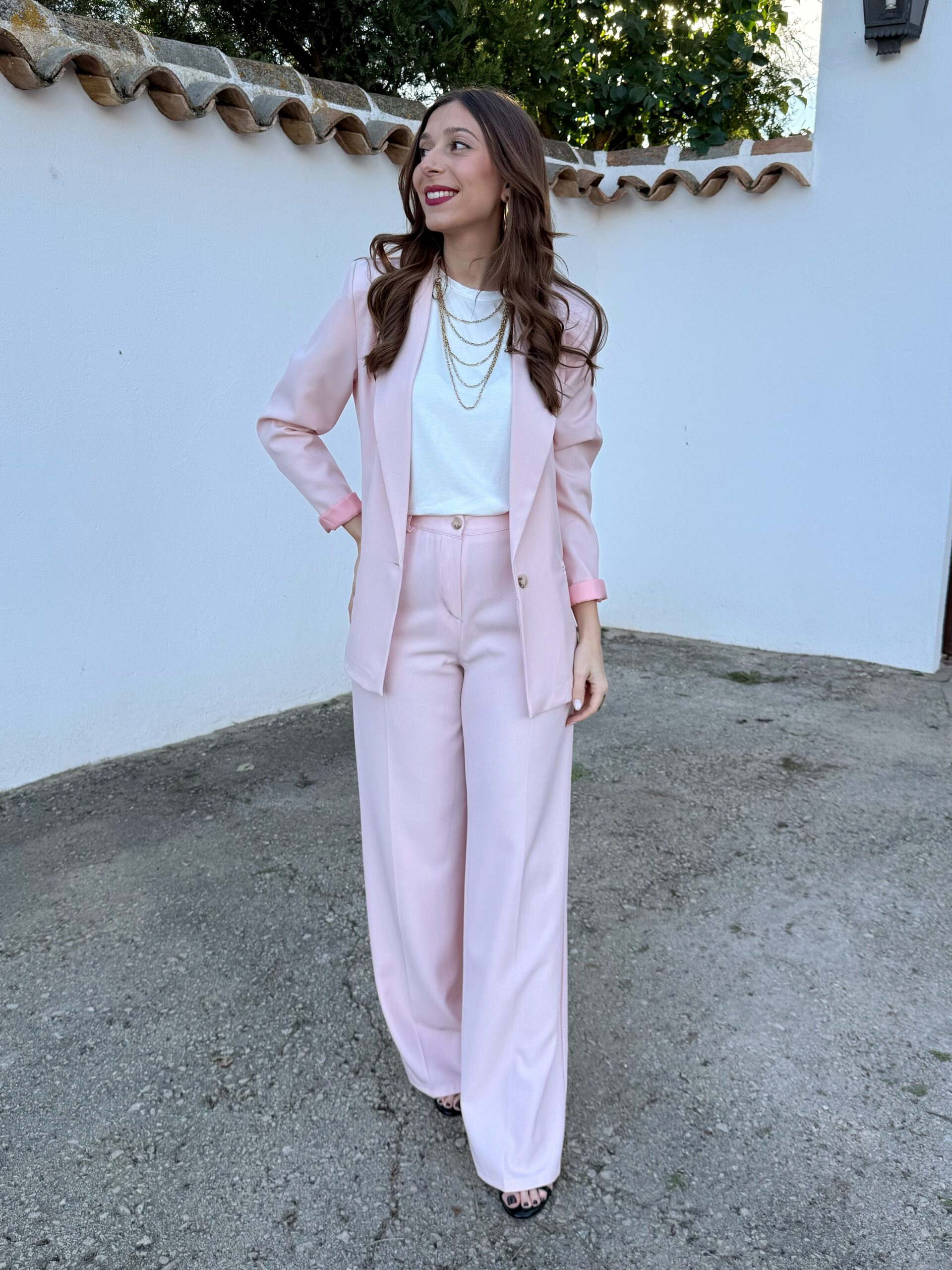 Traje Amelie Rosa Pastel - Imagen 3