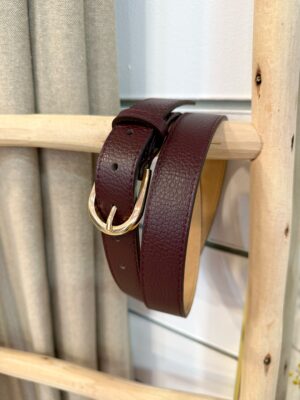 Cinturón Piel Burdeos