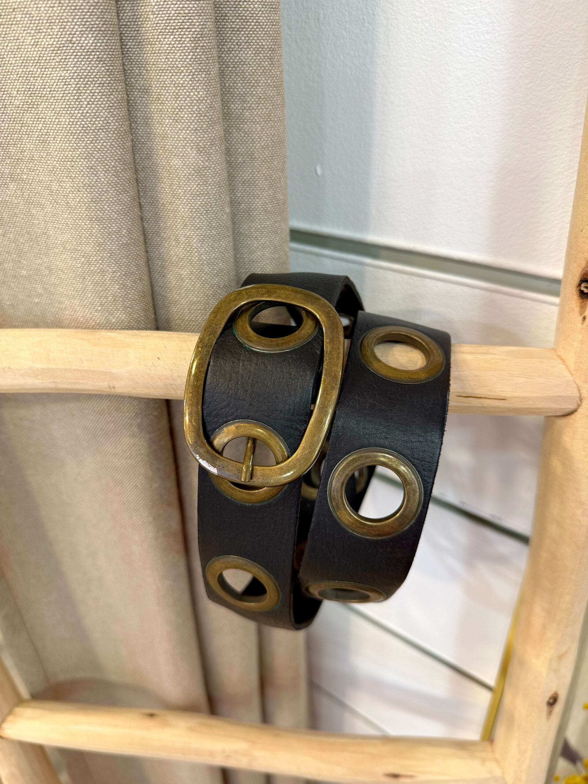 Cinturón Piel Marrón Arandela