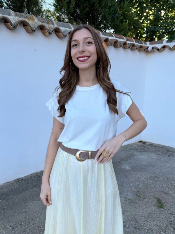 Camiseta Básica Blanca Manga Corta