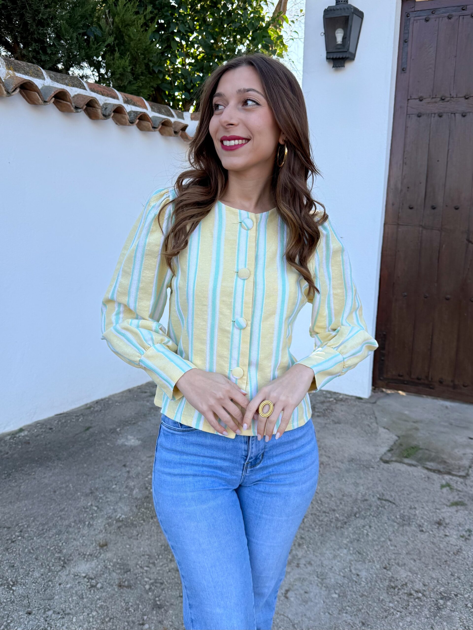 Chaqueta Alison Amarillo Pastel - Imagen 6