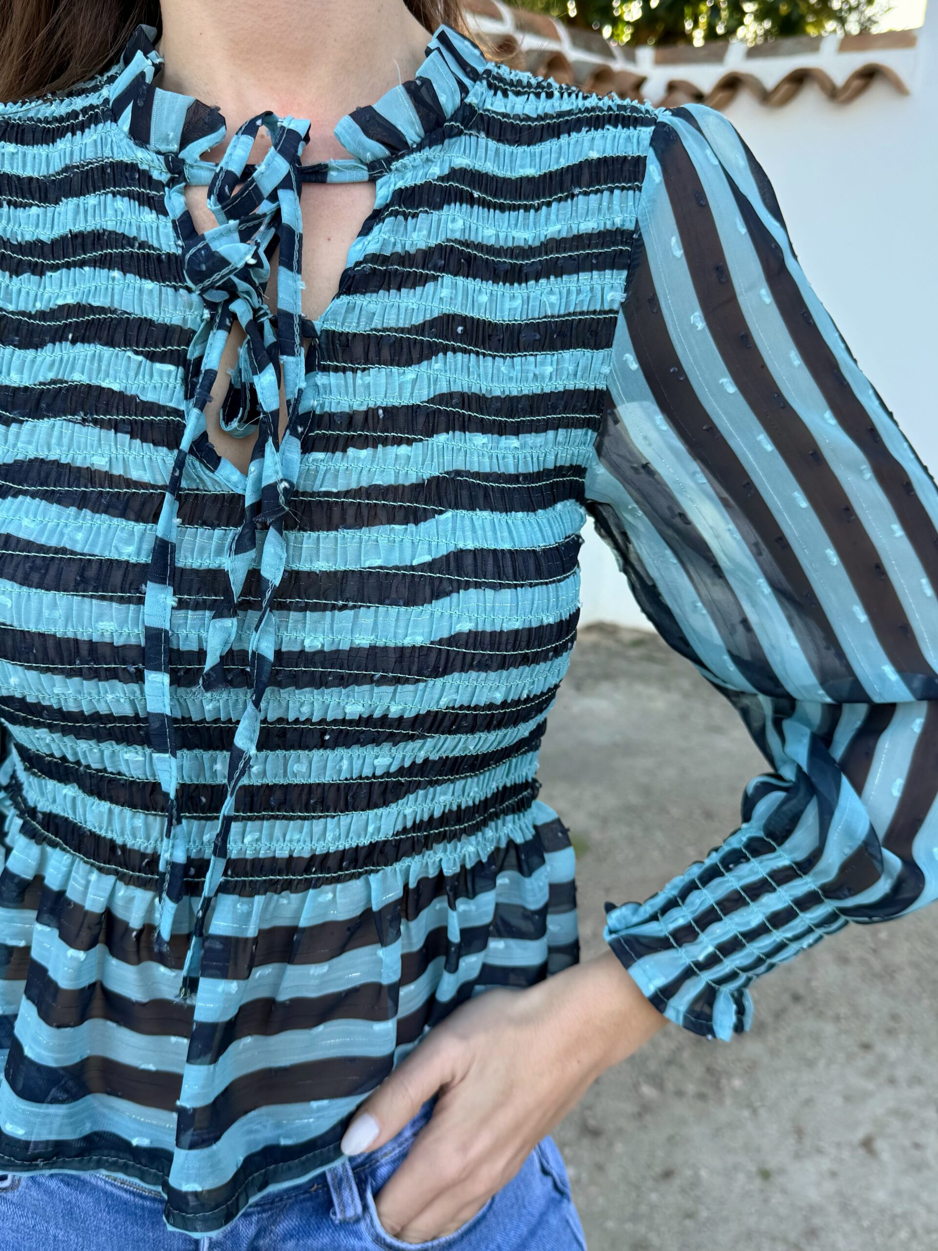 Blusa Elodie Azul - Imagen 2