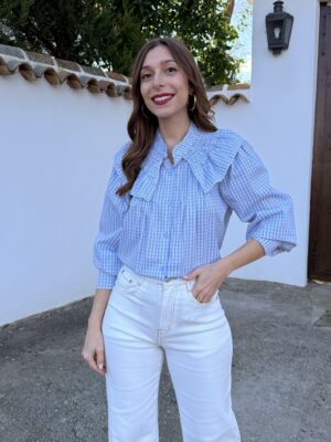 Camisa Cuello Alba Azul