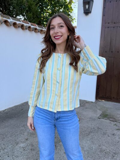 Chaqueta Alison Amarillo Pastel - Talla única