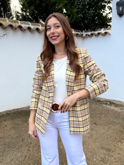 Blazer Mónaco Amarillo Pastel - S