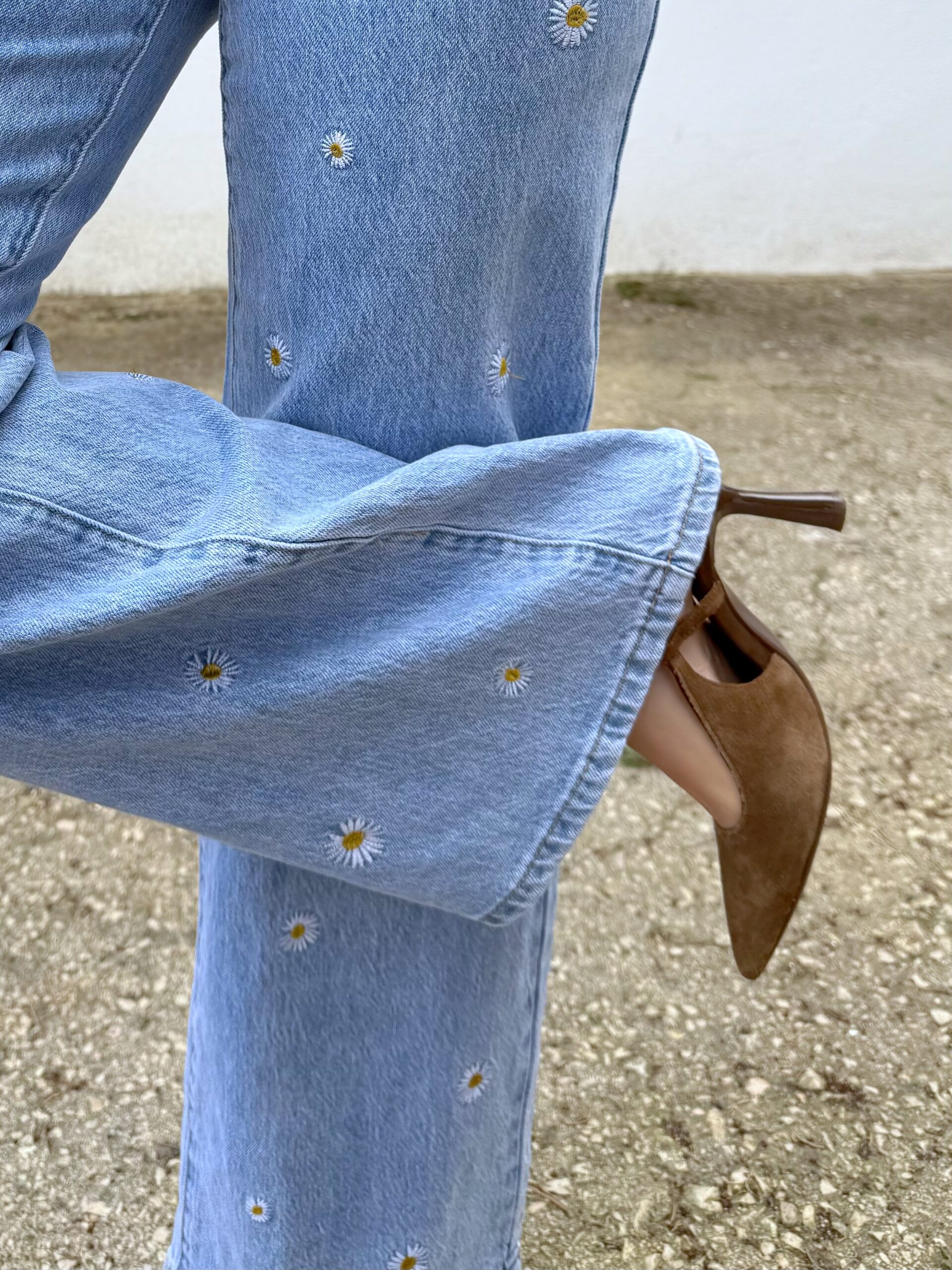 Pantalón Vaquero Margaritas - Imagen 6