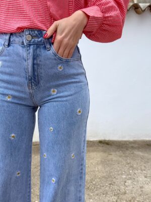 Pantalón Vaquero Margaritas