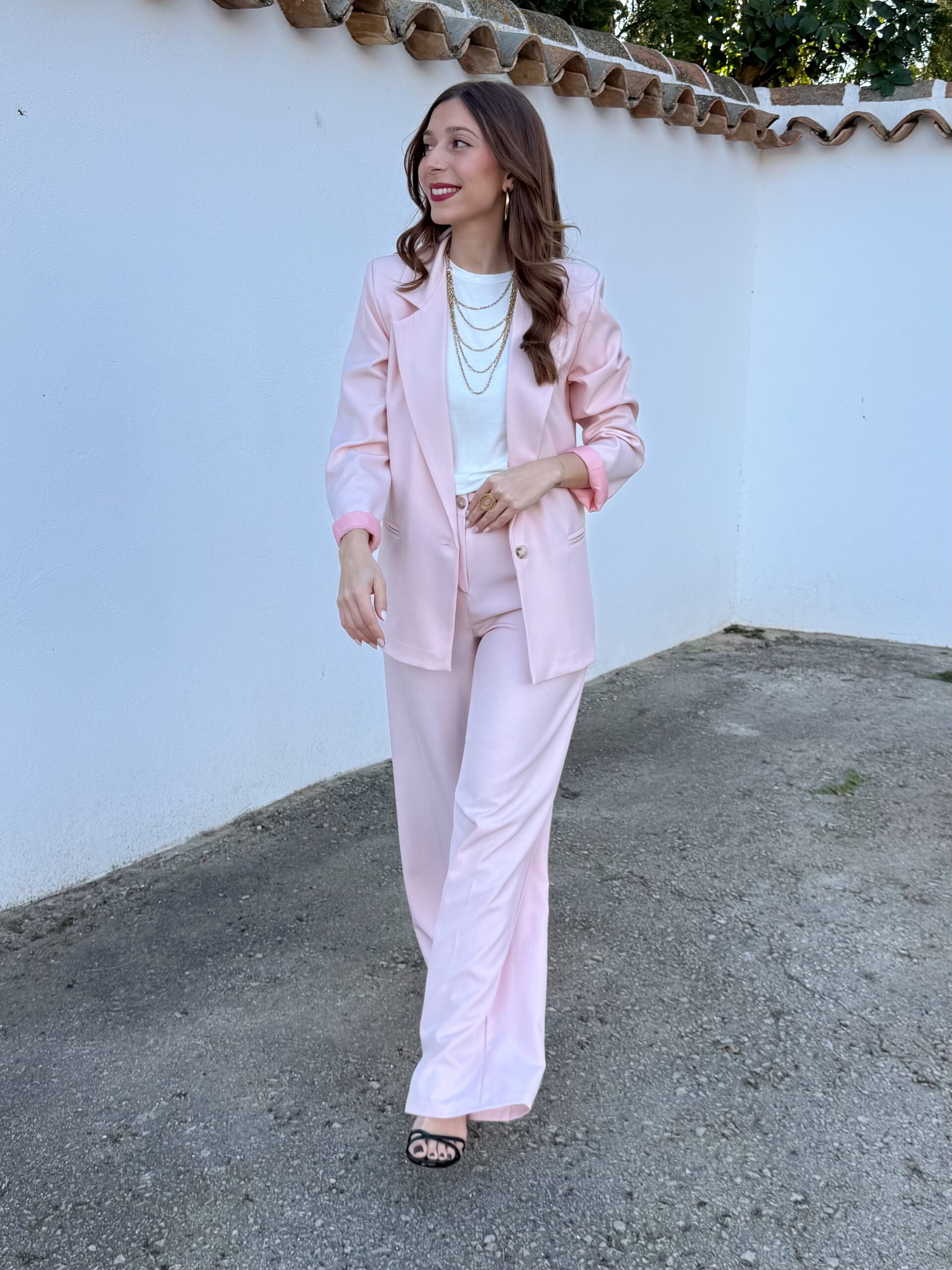Traje Amelie Rosa Pastel - Imagen 7