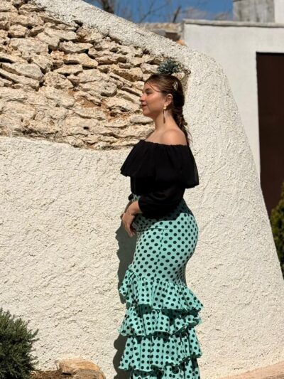 Falda Rosario Turquesa