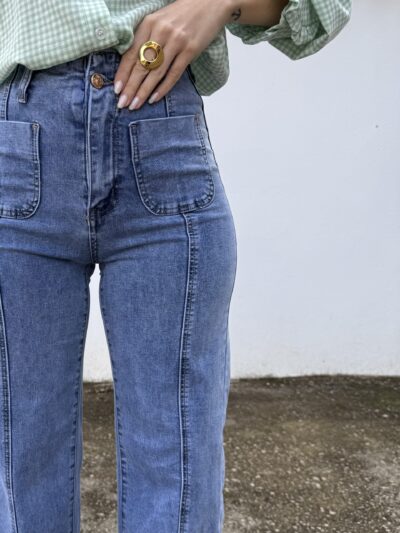 Pantalón Vaquero Bolsillos - L