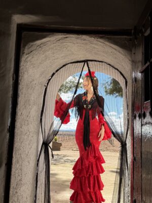 Vestido Triana Lunares Rojo