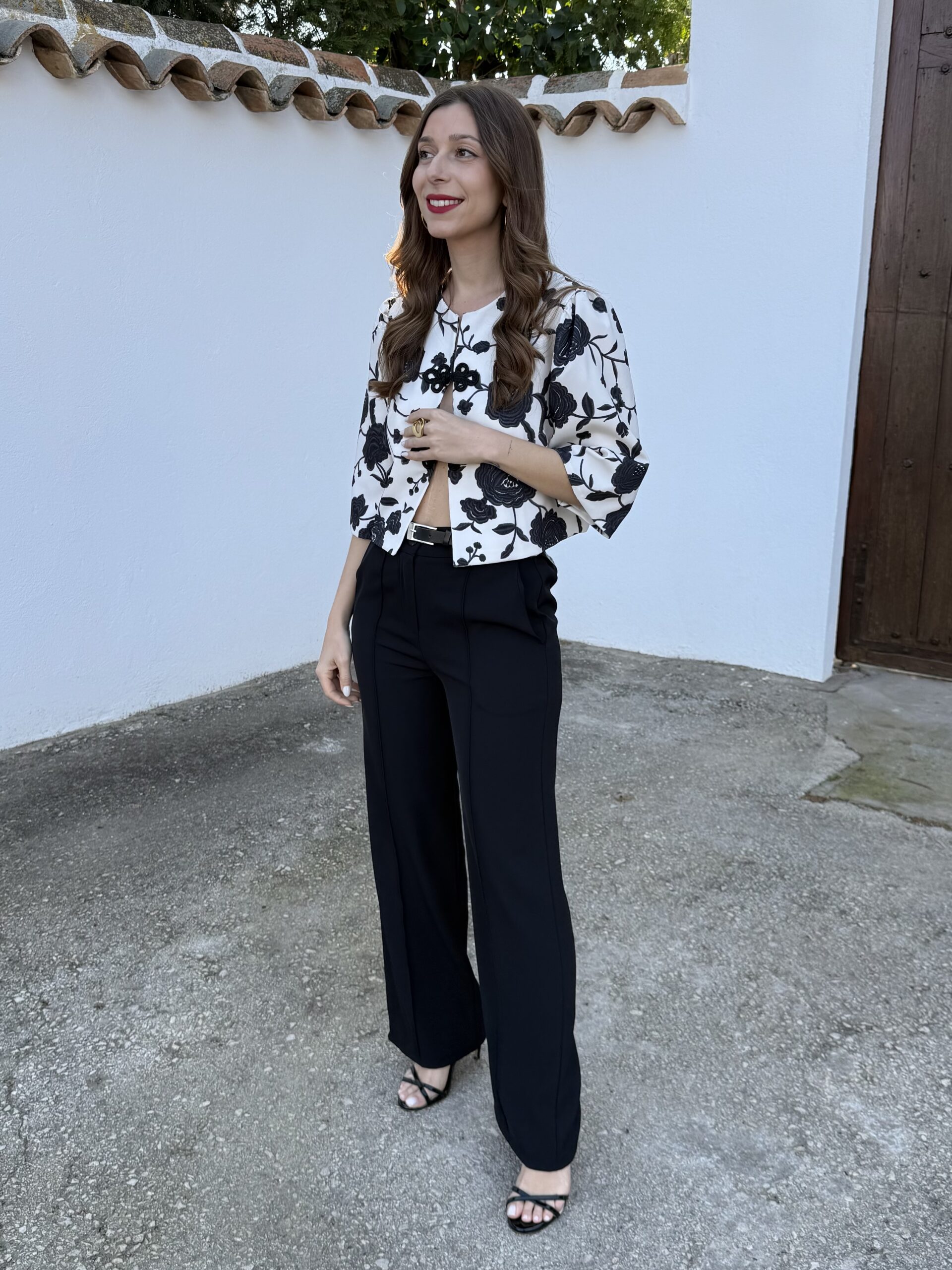 Pantalón Traje Cinturón Negro - Imagen 7