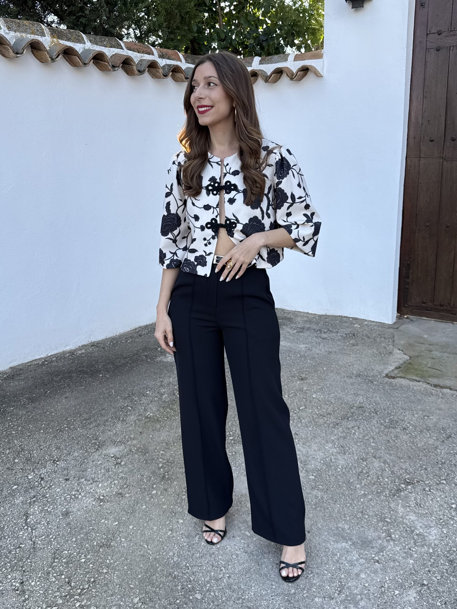 Pantalón Traje Cinturón Negro - Imagen 5