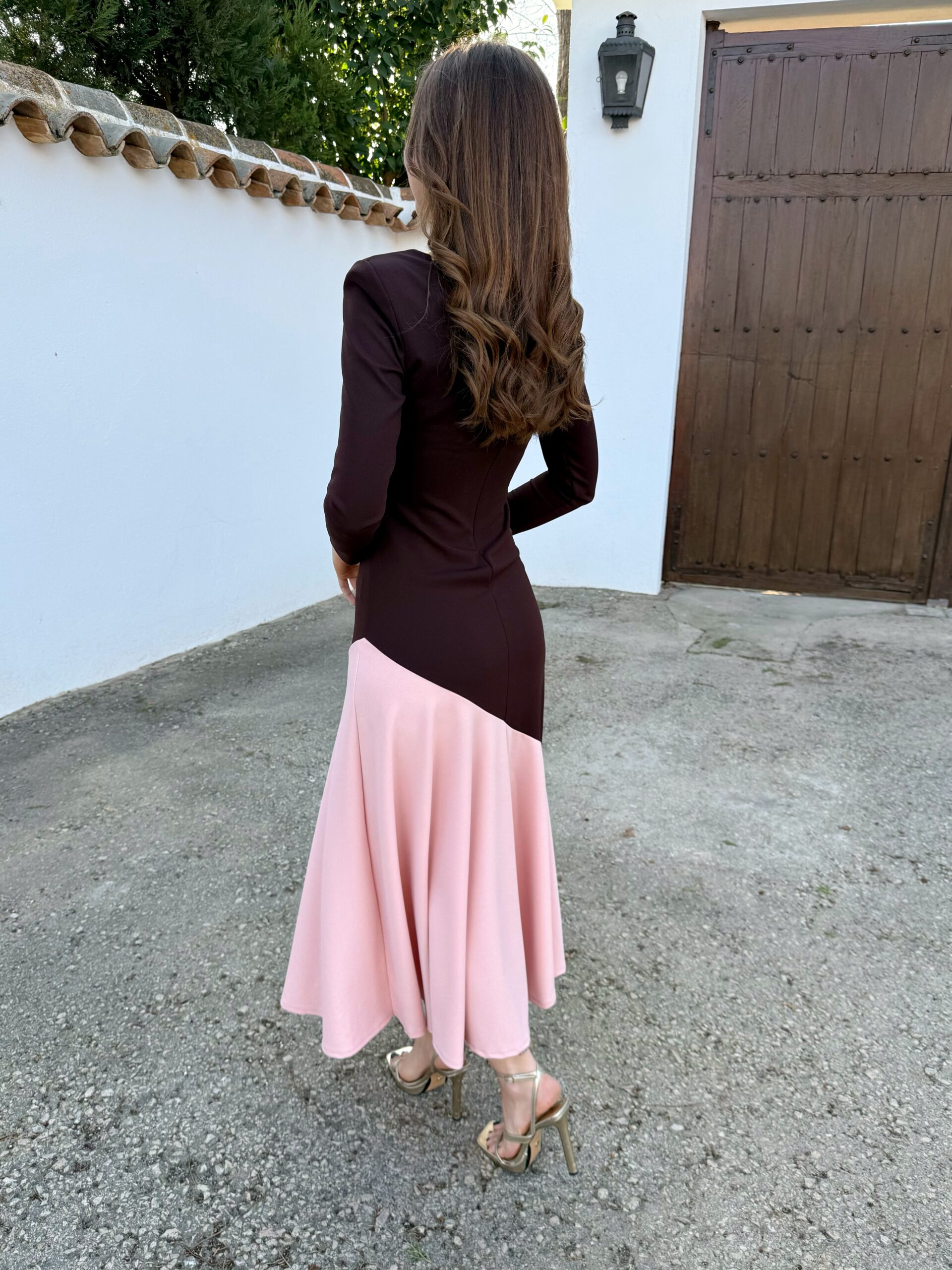 Vestido Fabiola Marrón - Imagen 3