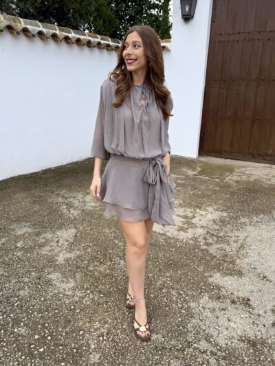 Vestido Saphir Taupe