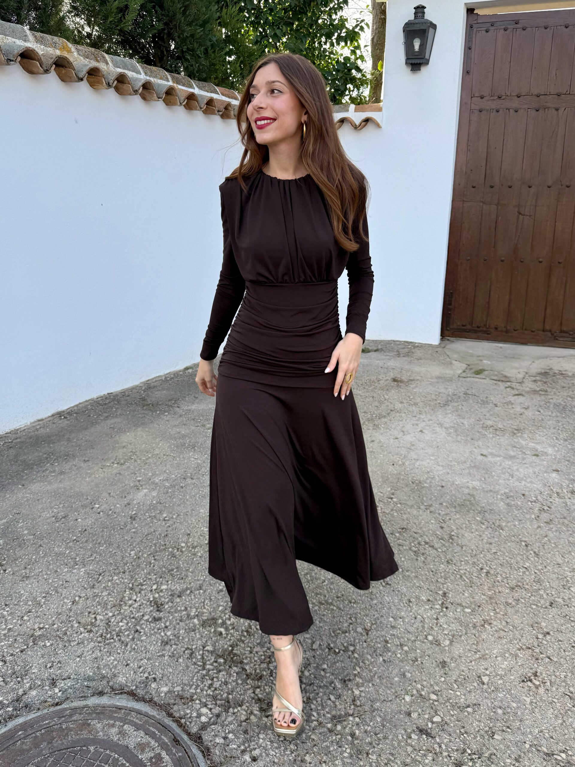 Vestido Marta Marrón - Imagen 4